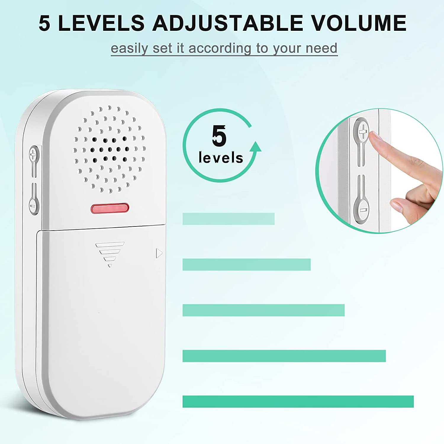 HASTHIP Door?Sensor Security?Alarm?with?Motion?Sensor, 130 Db Wireless Sensitive Door?Alarm?Security?for?Home, Remote Control 5 Modes 4 Level Adjustable Volume Door?Open Alert Burglar?Alarm?System HASTHIP Door?Sensor Security?Alarm?with?Motion?Sensor, 130 Db Wireless Sensitive Door?Alarm?Security?for?Home, Remote Control 5 Modes 4 Level Adjustable Volume Door?Open Alert Burglar?Alarm?System